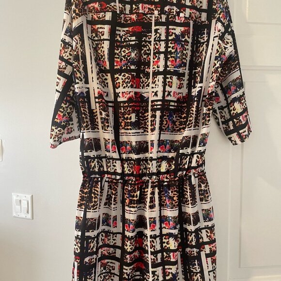 Amanda U mixed print dress - Picture 2 of 5
